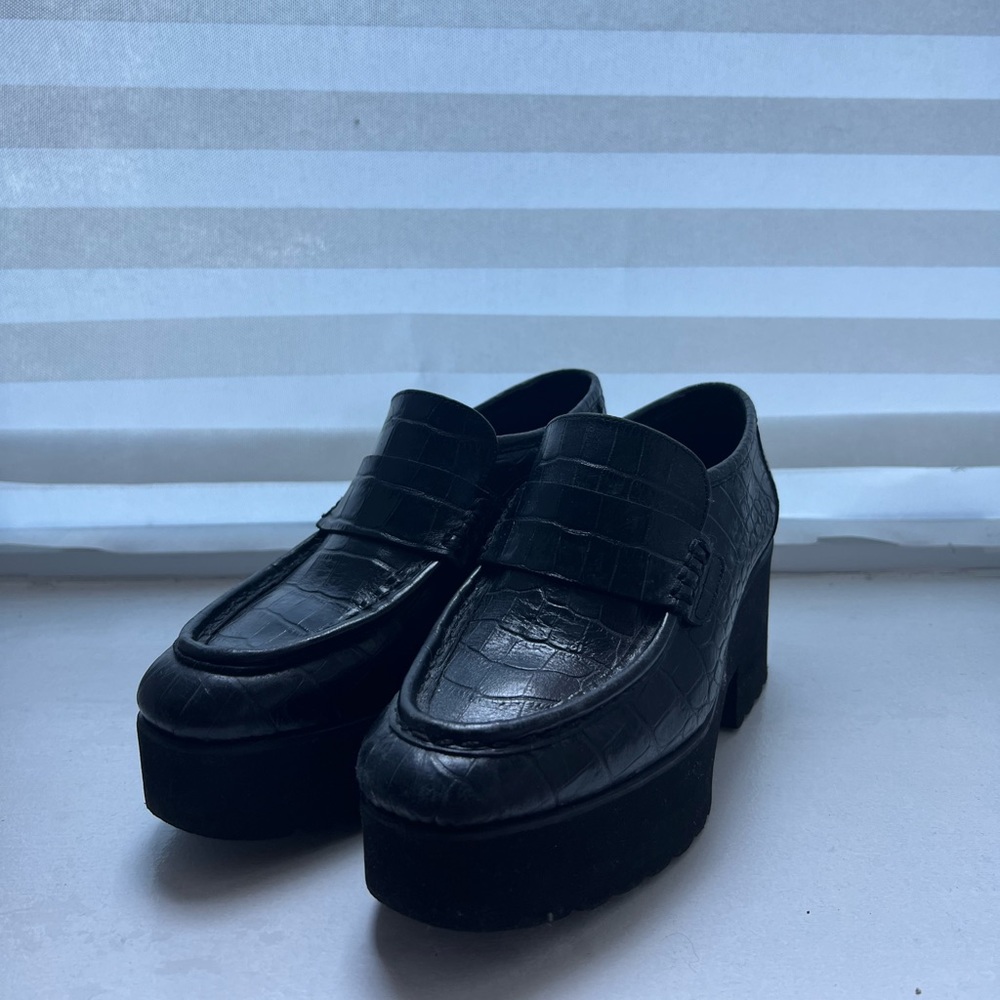 Maje Black Platform Loafers